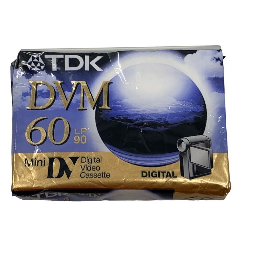 TDK DVM 60 Minutes Mini DV Digital Video Cassette LP90 Opened Package